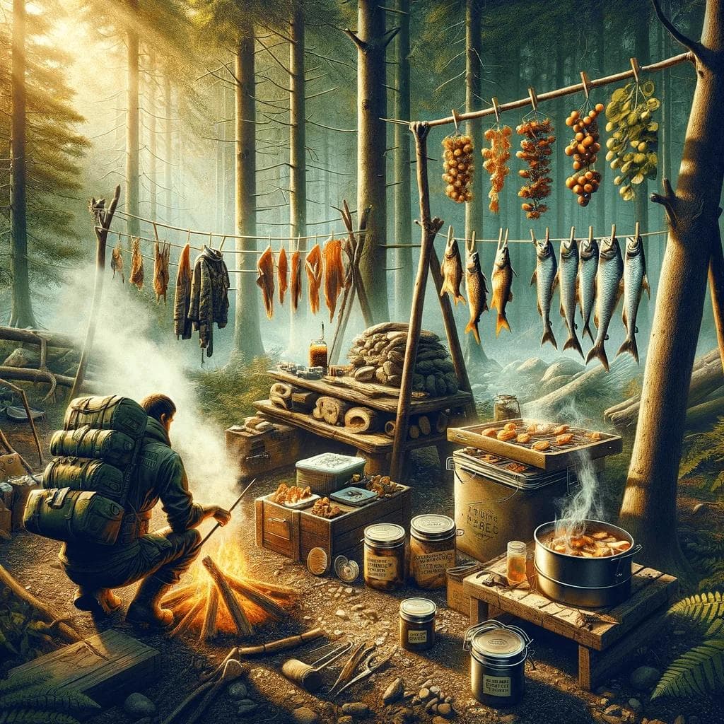 Métodos de Conservación de Alimentos en el Bosque para Preppers