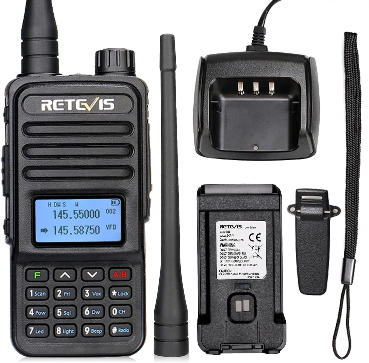 Retevis RT85 Walkie Talkie Doble Banda